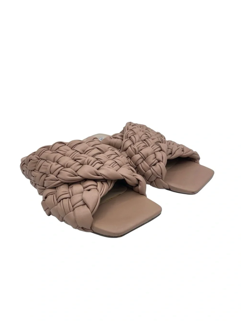 Steve Madden Marina Braided Sandals 6 Tan